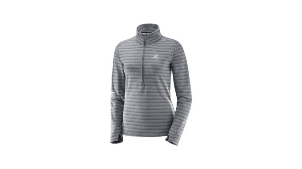 Salomon Lightning Half Zip Mid Jacket 萨洛蒙 女款户外跑步半拉链中层夹克