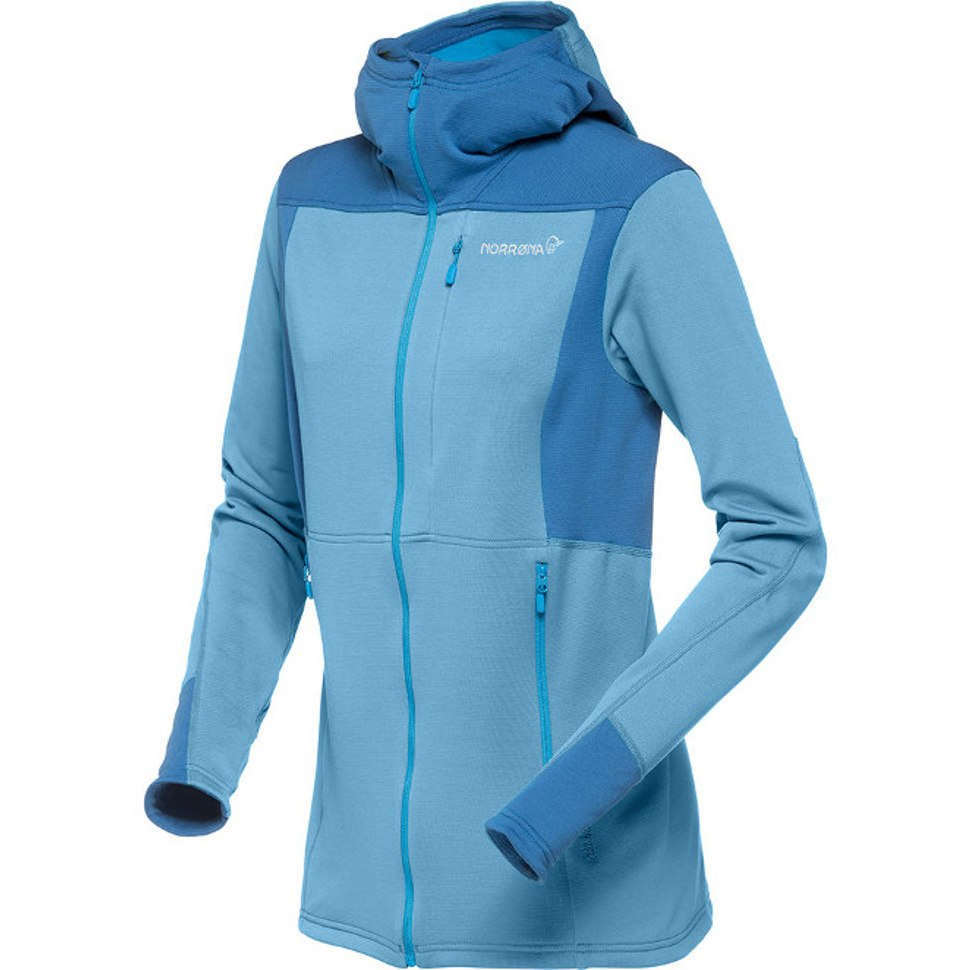 Norrona Falketind Warm1 Stretch Zip Hoodie 老人头 女款连帽抓绒衣