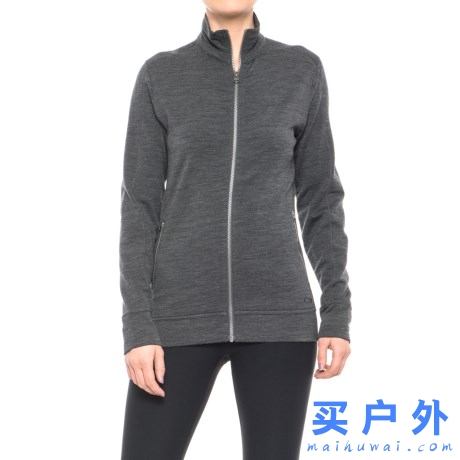 Icebreaker Dias Zip Shirt Jacket 拓冰者 女款美利奴羊毛拉链衬衫外套