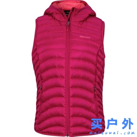 Marmot Bronco Hooded Vest 土拨鼠 女款600蓬拒水羽绒马甲