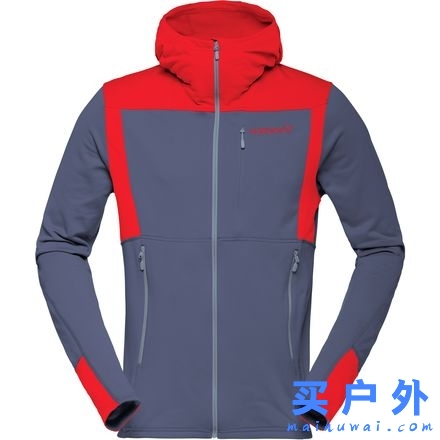 Norrona Falketind Warm1 Stretch Full-Zip Hooded Fleece 老人头 男款抓绒保暖羊毛外套