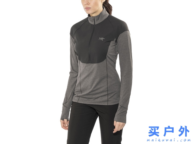 Arc’teryx Taema Zip Neck Top 始祖鸟 女款轻量长袖速干T恤