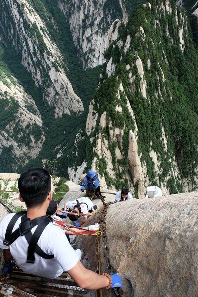 华山第一奇险长空栈道,来西安就是为了它