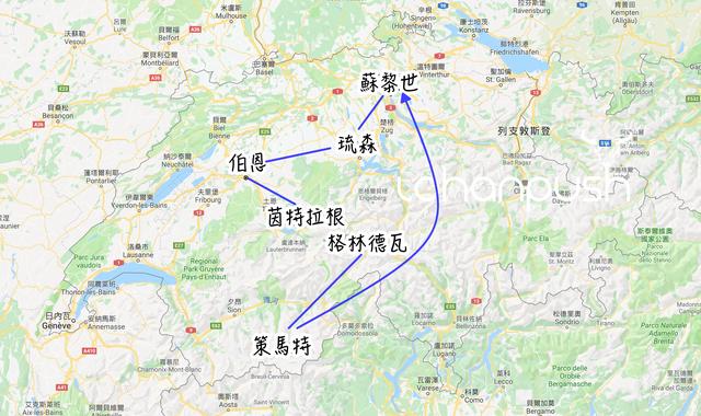 欧洲自由行,8天瑞士交通住宿、行程规划自助旅游攻略