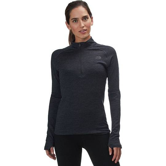 The North Face Wool Baselayer Zip Neck Top 北面 女款保暖羊毛内衣