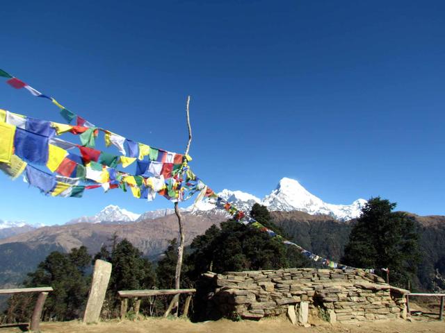 尼泊尔安纳普尔纳ABC徒步,遥望美丽的世界第十大高峰