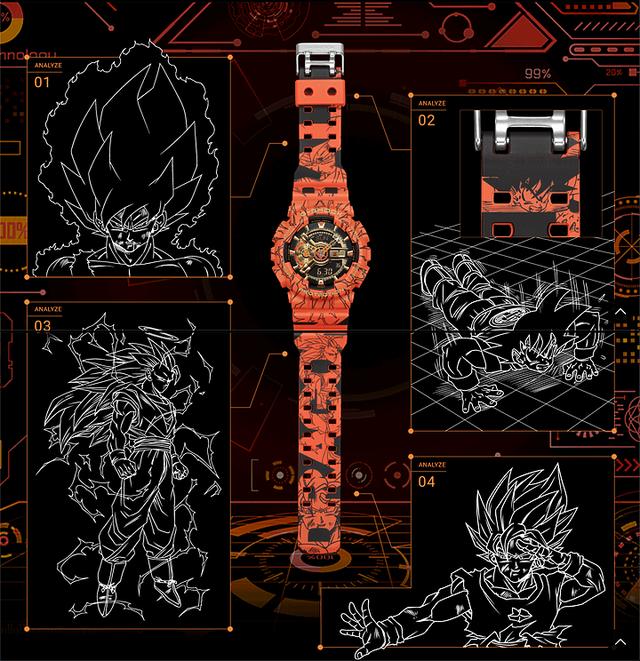 卡西欧G-Shock系列GA-110腕表,七龙珠与海贼王动漫联名