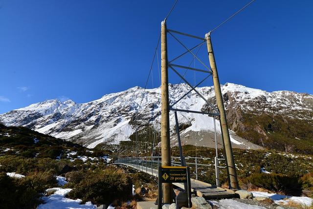 新西兰自助徒步旅行,行走新西兰南岛库克山国家公园胡克谷步道