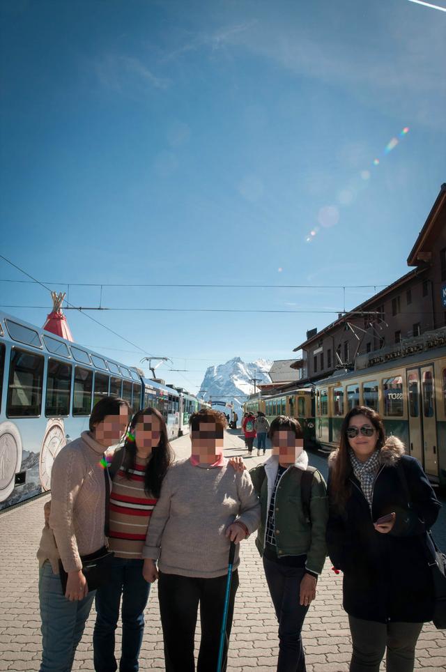 瑞士少女峰,和家人一起旅行去看雪山