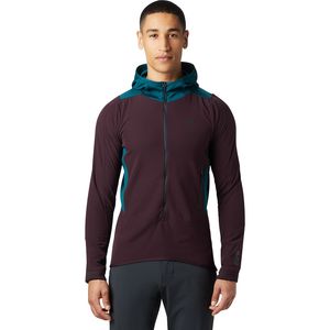 Mountain Hardwear 山浩Keele Hybrid Hoodie男款弹性抗风耐磨抓绒保暖外套