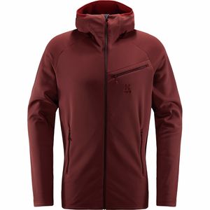 Haglofs 火柴棍Nengal Mid Hooded Jacket男款中厚款带帽软壳夹克