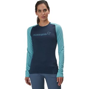 Norrona 老人头Fjora Equaliser Lightweight Long-Sleeve Jersey女款速干排汗长袖T恤